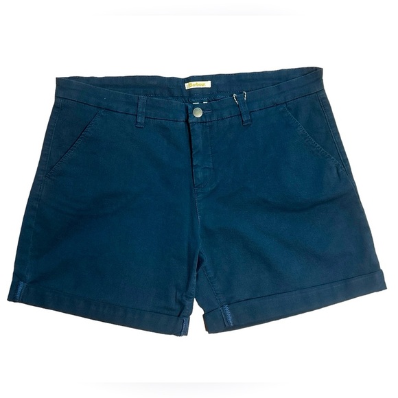 Barbour Women’s Navy Blue Essential Short Size US 14 UK 18 - Picture 1 of 7
